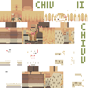 Gyaru Baby 🌸 『 128x 』 skin texture file (128×128 HD)