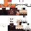 Fox – Black and Orange skin texture file (64×64)