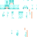 bright future // hair / base / cyan / girl / cute / kawaii / long / wavy / teal / turquoise / pastel / cool skin texture file (128×128 HD)