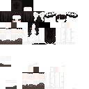 White and Black #A64F skin texture file (128×128 HD)