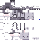 Kuromi themed skin with shoulders skin texture file (128×128 HD)
