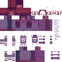 𝑀𝒶𝓇𝓊 maru stardew valley game overalls skin texture file (128×128 HD)