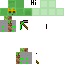Like If You Love Me Slimey Emerald Pickaxe And EmeraldCombined With Redstone Ore skin texture file (64×64)