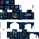 (Battle Damaged) Batman Knightfall Batsuit: Batman: Knightfall Part 1: Knightfall (Bruce Wayne: DC Animation: 2026) skin texture file (128×128 HD)