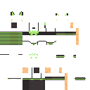 KITTY Green Version skin texture file (128×128 HD)