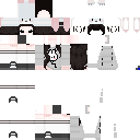 White and Black #D00E skin texture file (128×128 HD)