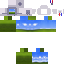 Cyan and Blue skin texture file (64×64)