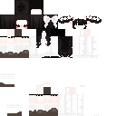 White and Black #840A skin texture file (128×128 HD)