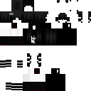 Gothic girl Matching skin⛓️🌑 skin texture file (128×128 HD)